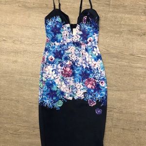 hello molly navy floral dress